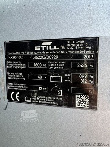 Priekšējās iekrāvēja autoiekrāvējs Still RX20-16C