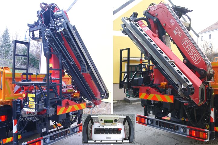 Pašizgāzējs kravas automašīna MAN TGA 18.320 BL 4x4 / FASSI F135 abnehmbar/MEILLER/Winterd.