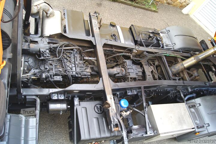 Pašizgāzējs kravas automašīna MAN TGA 18.320 BL 4x4 / FASSI F135 abnehmbar/MEILLER/Winterd.