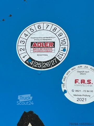 Truck mounted crane MAN 18.260 4x2 Montagekran 35m SEILWINDE