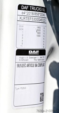 Standardowy ciągnik siodłowy DAF XG 480 FT