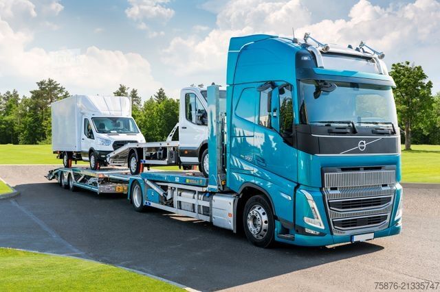 Camion transportator de autoturisme VOLVO FH mit Anhänger für 6 PKW