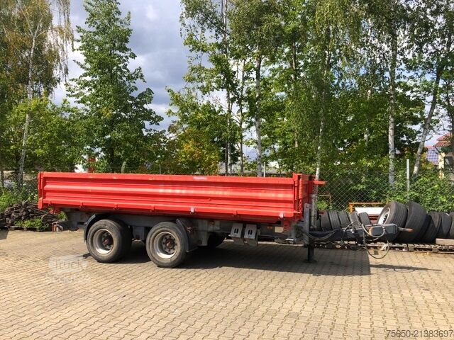 Rimorchio ribaltabile a tre lati Möslein TTD 19 Schwebheim  19 t Tandemkipper- Tieflader, Breitbereifung