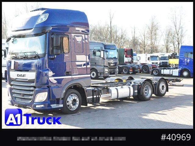 Caminhão com carroçaria intercambiável DAF XF 480 FAN, SCC, 7,82 Jumbo, Lenkachse,  Standklima,