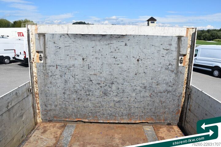 Auflieger mit offener Pritsche SCHWARZMÜLLER Baustofftrailer Lenkachse BPW 80cm Bordwände