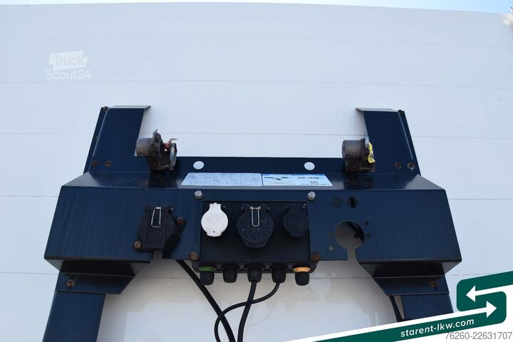 Auflieger mit offener Pritsche SCHWARZMÜLLER Baustofftrailer Lenkachse BPW 80cm Bordwände