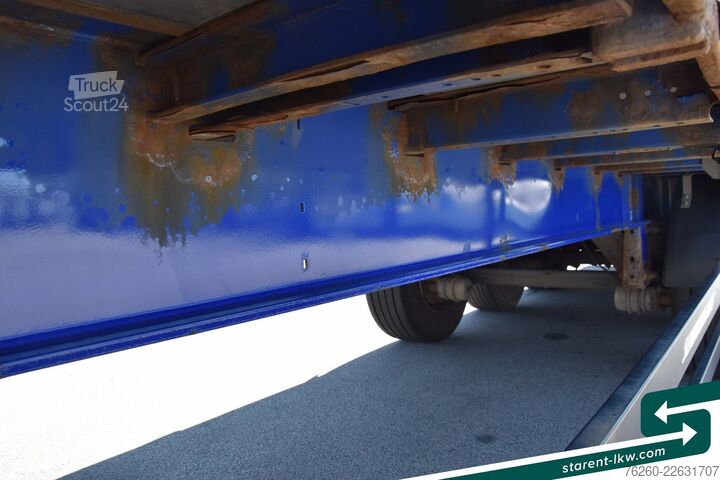 Auflieger mit offener Pritsche SCHWARZMÜLLER Baustofftrailer Lenkachse BPW 80cm Bordwände