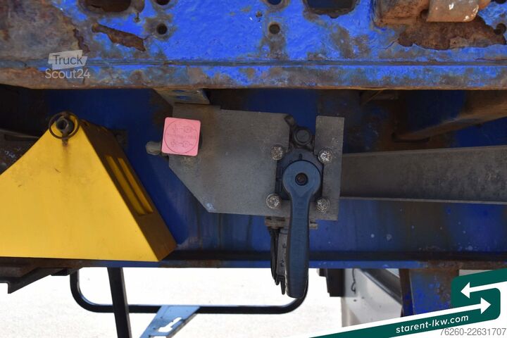 Auflieger mit offener Pritsche SCHWARZMÜLLER Baustofftrailer Lenkachse BPW 80cm Bordwände