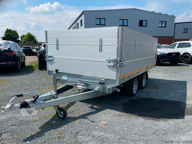 Kipper driezijdig Eduard 3 Seitenkipper 330x180cm 3500 Kg mit Rampen+60cm Bordwände Sofort Verfügbar