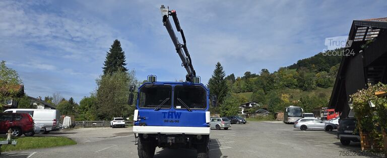 Camion cu platformă (deschis) MAN 7T MIL GL 6x6 KAT1 Palfinger PK 11000 Kr