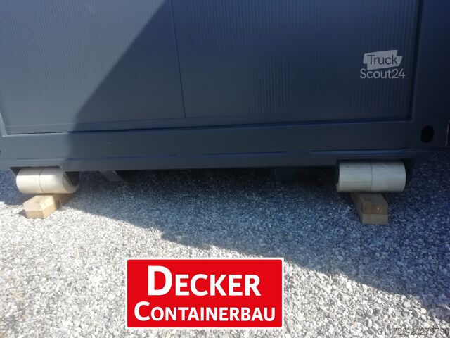 Živý kontajner Decker Containerbau Kombicontainer auf ABR,20 ft halb Büro