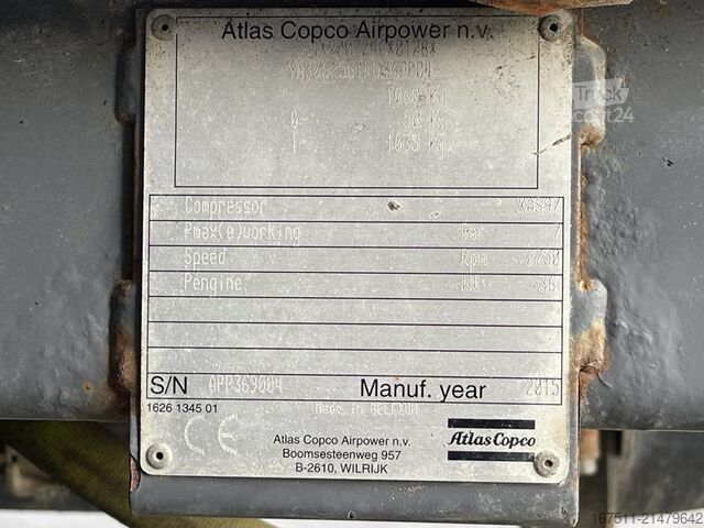 Compresseur frigorifique Atlas Copco XAS 97 DD - G