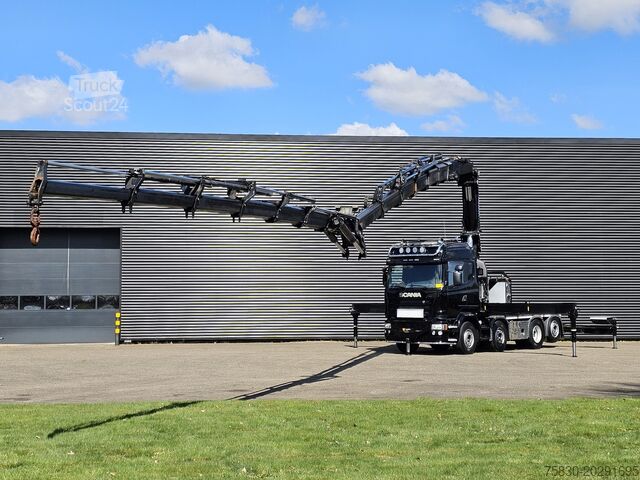 Darus teherautó Scania R490 / 8x2 / HMF 85 TM CRANE / WINCH / JIB