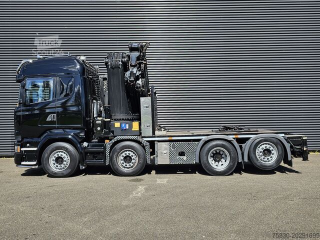 Darus teherautó Scania R490 / 8x2 / HMF 85 TM CRANE / WINCH / JIB