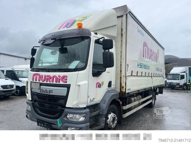 Samochód ciężarowy z plandeką typu platforma DAF LF 220 FA Pritsche Plane LBW*ADR 7,20m TÜV *2015