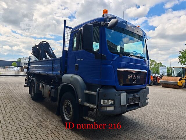 3-stranski nakladalnik MAN TGS 18.360 4x2 2 Seitenkipper Hiab 122 DS-3 Hiduo
