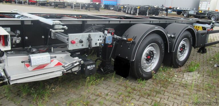 Swap-chassis trailer Möslein BDF  Tandem- BDF- Wechselanhänger mit Ladebordwand