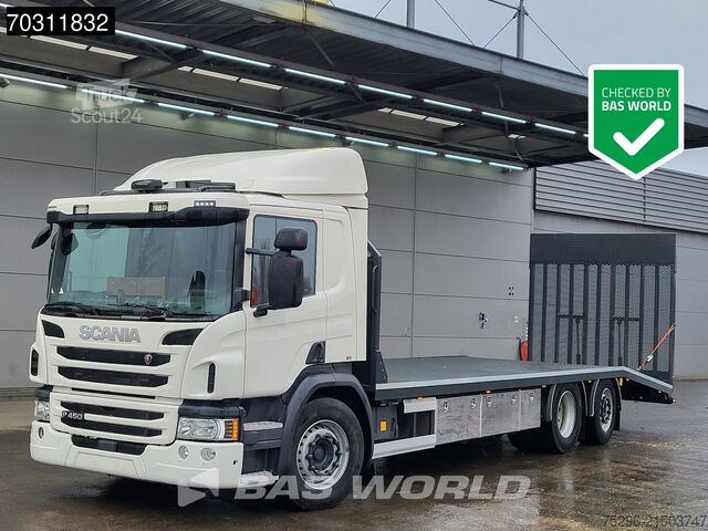 Kombijevski prevoznik avtomobilov Scania P450 P 6X2 8,80m Machine Transporter Winch Lift...
