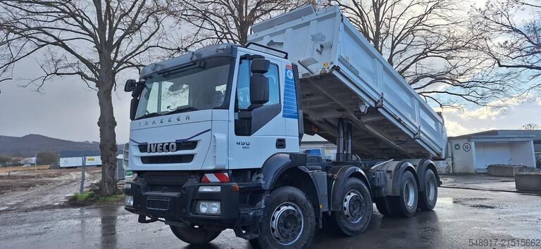 3-Seiten-Kipper IVECO AD340T45K 8x4 Meiller/Stahl Bordmatic Links
