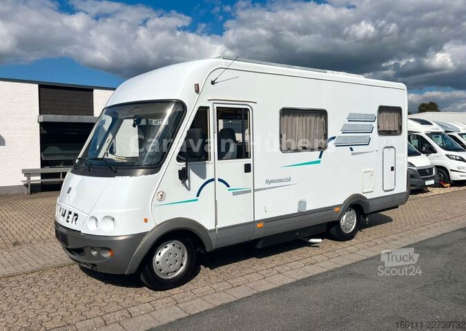 Entegre karavan HYMER/ERIBA B 524 - Klima - Hub/Festbett -  - AHK
