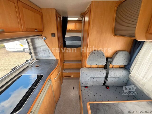 Entegre karavan HYMER/ERIBA B 524 - Klima - Hub/Festbett -  - AHK