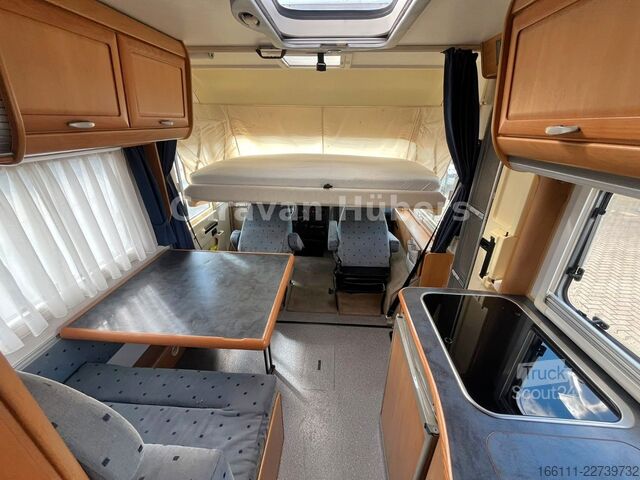 Entegre karavan HYMER/ERIBA B 524 - Klima - Hub/Festbett -  - AHK
