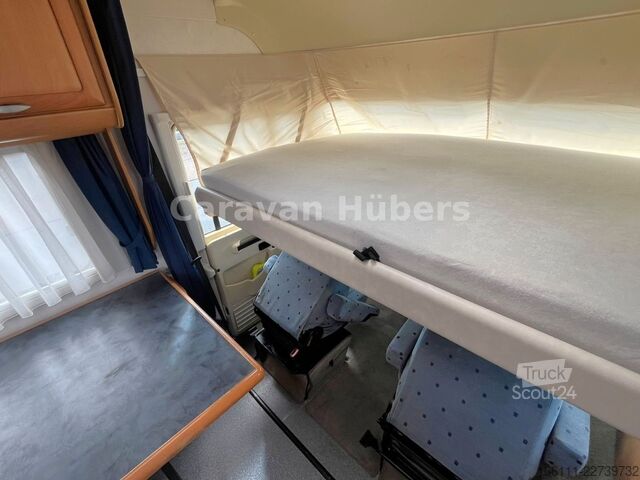 Entegre karavan HYMER/ERIBA B 524 - Klima - Hub/Festbett -  - AHK