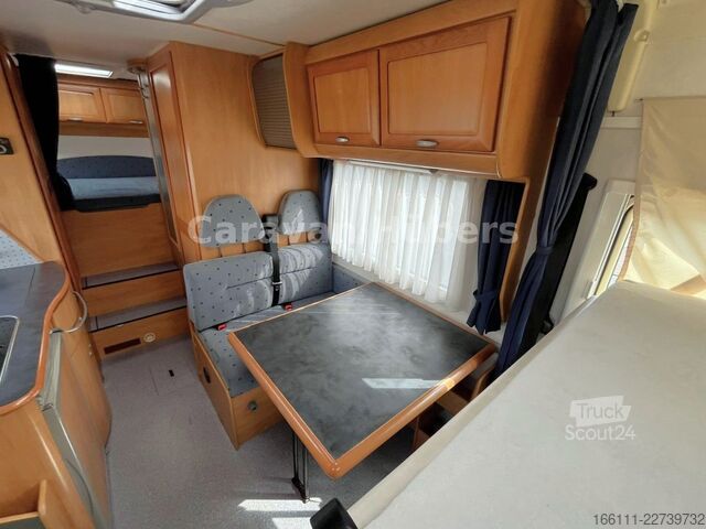 Entegre karavan HYMER/ERIBA B 524 - Klima - Hub/Festbett -  - AHK