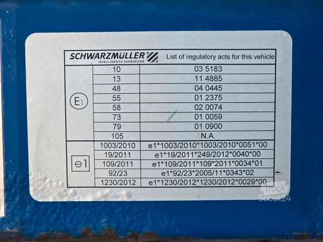 Открытый полуприцеп SCHWARZMÜLLER J-SERIE * 2X LIFT * MITNAHMESTAPLER * SAF