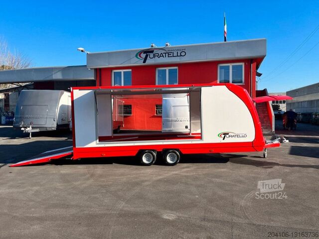 Prikolica za transport automobila Turatello F 30 rosso