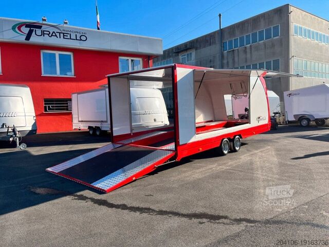 Prikolica za transport automobila Turatello F 30 rosso