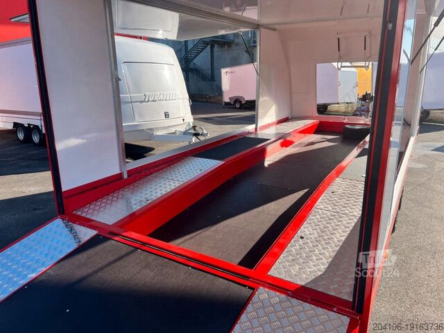 Prikolica za transport automobila Turatello F 30 rosso