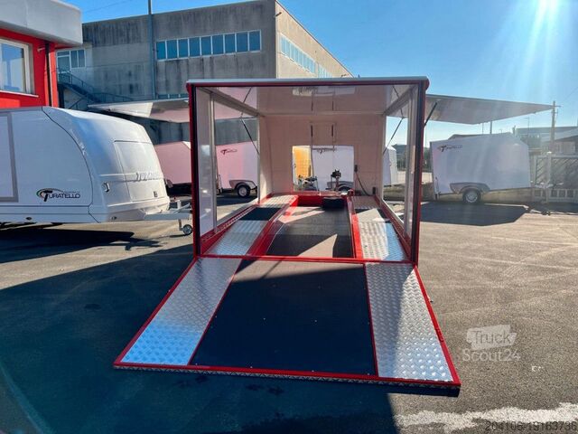 Prikolica za transport automobila Turatello F 30 rosso