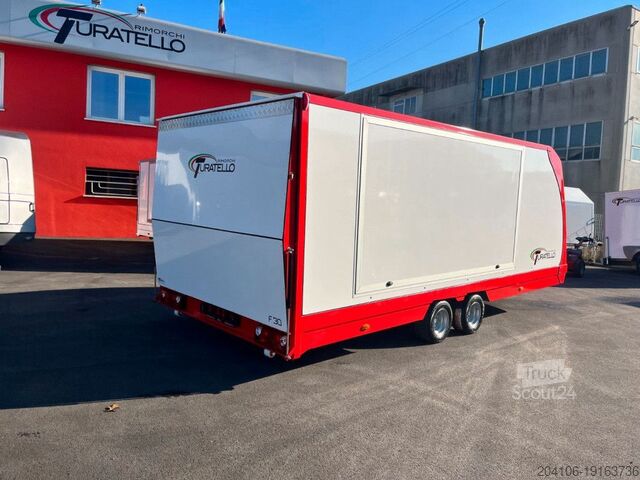 Prikolica za transport automobila Turatello F 30 rosso