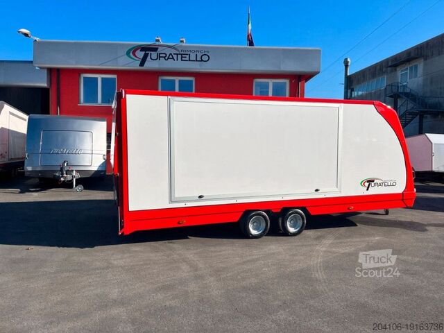Prikolica za transport automobila Turatello F 30 rosso