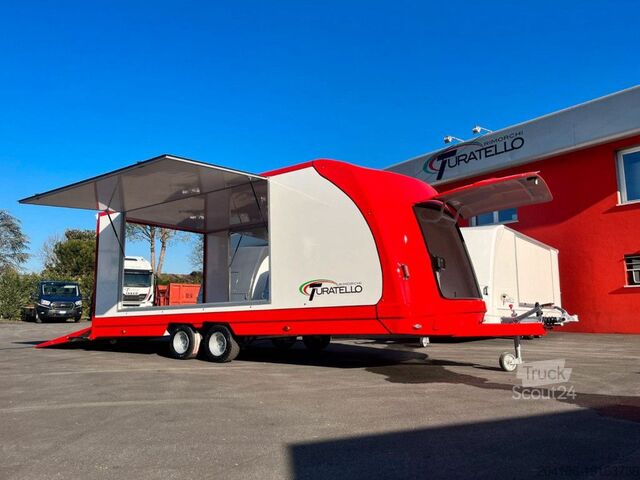 Prikolica za transport automobila Turatello F 30 rosso