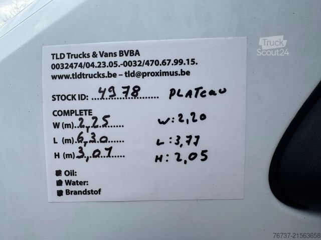 Dekzeil Ford Transit **EURO 4-2400-BELGIAN ORIGINE**