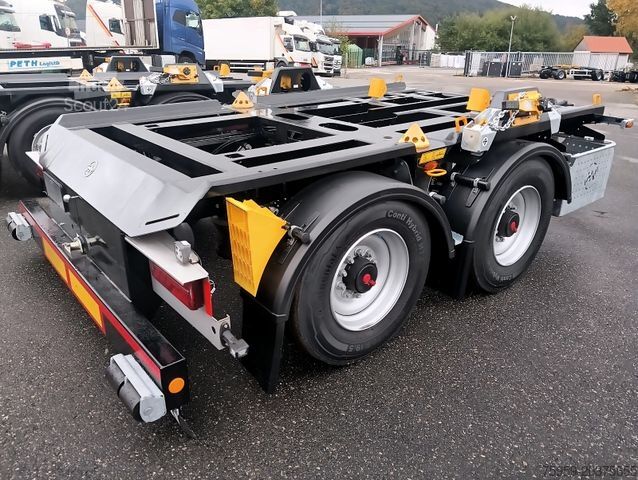 Afzetcontainer-aanhangwagen HÜFFERMANN 2-A-MINI-CARRIER SAFETYFIX VERZINKT FULLOPTION