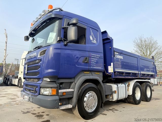 Autocarro ribaltabile SCANIA R520/6X4/3-Seitenkipper/FullSteel/Retarder/V8TÜV