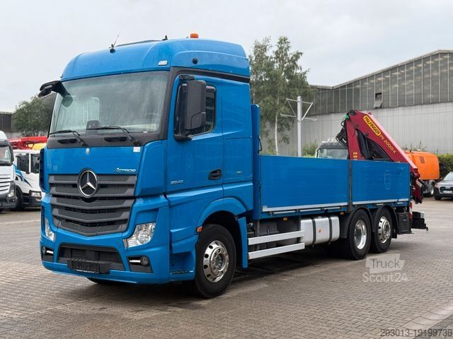 Γερανός τοποθετημένος σε φορτηγό MERCEDES-BENZ ACTROS 2545 6x2 Pritsche Kran Palfinger PK20001K