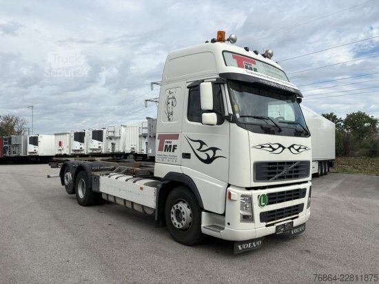 Vaihtolavakuorma-auto VOLVO FH12 420, 6X2, BDF, SCHALTGETRIEBE/MANUELL, TACHOSCHEIBE/ANALOG
