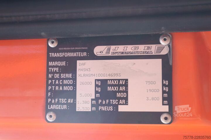 Dodávka na prepravu áut DAF CF 440 | 6X2*4 | JIGE RECOVERY | BRILLE | WINCH...