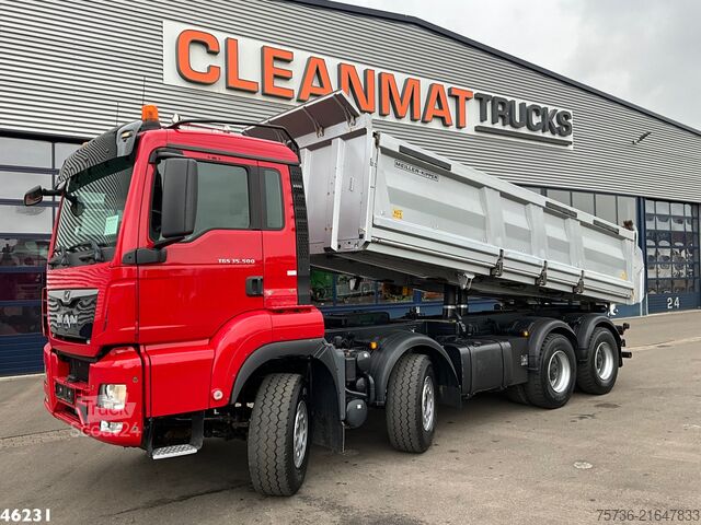 3-zijdige kipper MAN TGS 35.500 8x4 Full Steel Meiller 16m³ Kipper