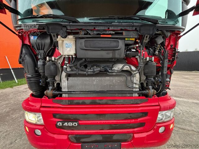Box body Scania G490 8x4 OPENSIDE BOX
