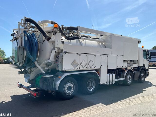 Saugfahrzeug Scania P 450 8x4 Euro 6 Hvidtved Larsen 15m³ Combi