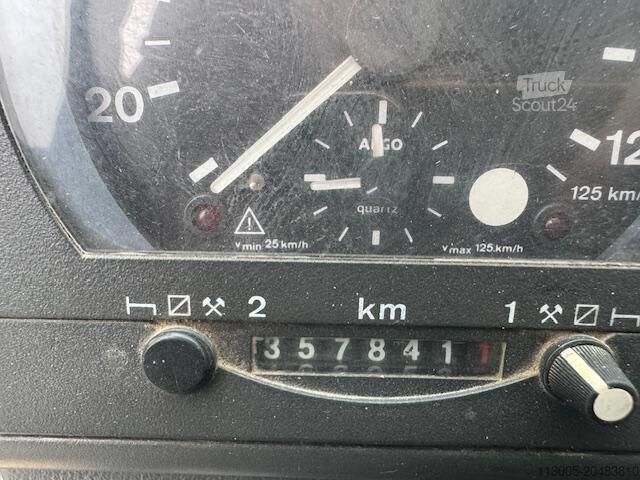 Three-sided tipper truck Iveco EUROTECH CURSOR 310 TRIBENNE GRUE HIAB