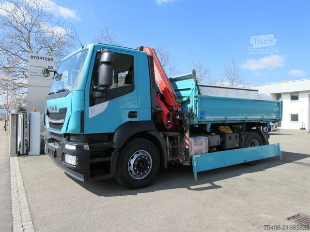 Dreiseitenkipper LKW iveco Stralis 310 3-S-Kipper Fassi-Kran Funk