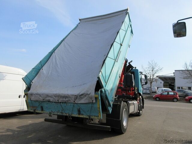 Kipper LKW iveco Stralis 310 3-S-Kipper Fassi-Kran Funk