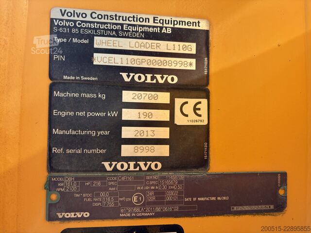 φορτωτής Volvo L110G