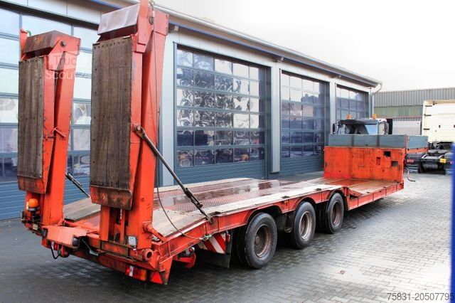 Alçak şasi dorse LANGENDORF 3-Achs SATBUE30-37 Tiefbett Tieflader+Rampen+TÜV